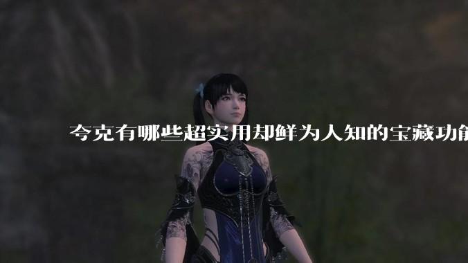 夸克有哪些超实用却鲜为人知的宝藏功能？