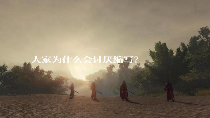 大家为什么会讨厌缩写？